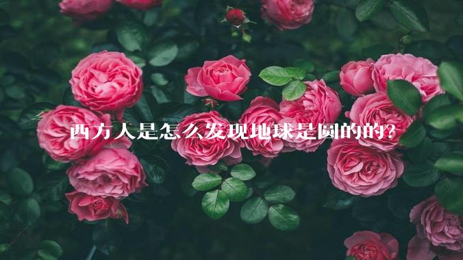 西方人是怎么发现地球是圆的的？